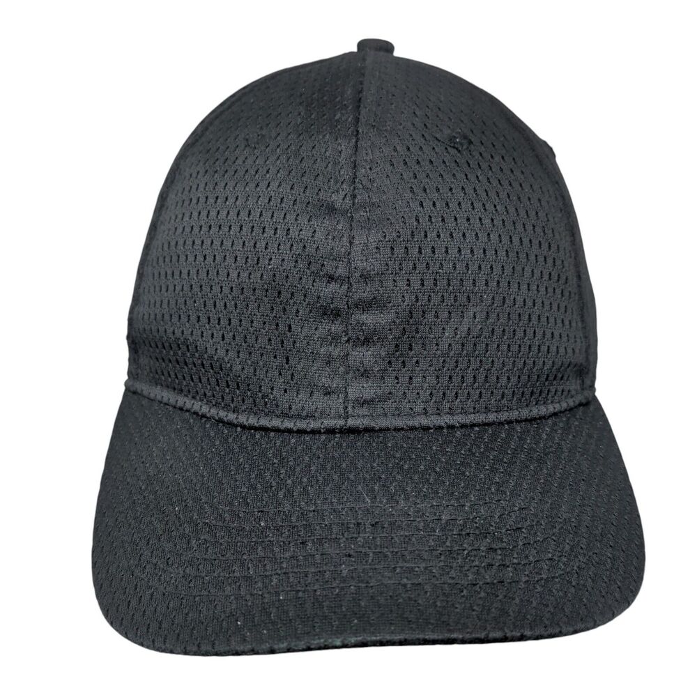 Chef Works Slideback Mesh Hat Black One Size Adjustable Leather Strap